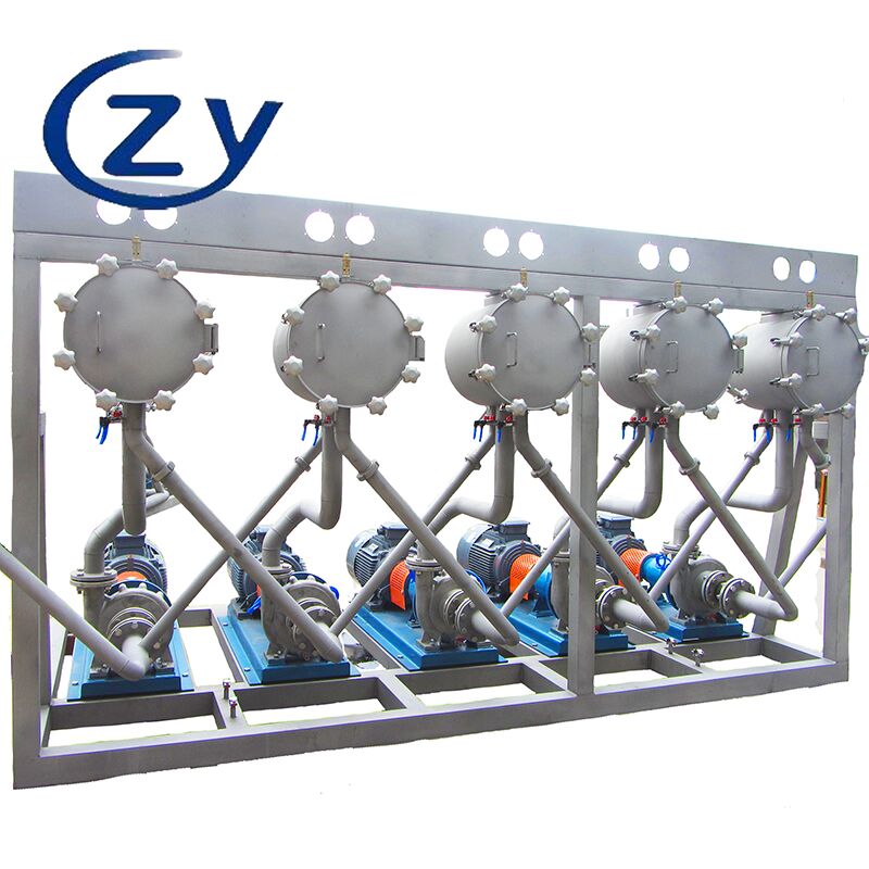 আলু প্রক্রিয়াকরণ লাইনে দক্ষ বালি অপসারণ এবং পরিশোধনের জন্য উচ্চ-কার্যকারিতা স্টার্চ মাল্টিসাইক্লোন সিস্টেম