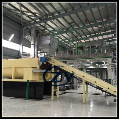 ফ্রেশ কাসাভা রোটারি ওয়াশিং মেশিনারি প্যাডেল 50t / H কার্বন ইস্পাত