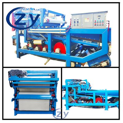 শিল্প ক্যাসাভা ফাইবার ডিহাইড্রেশন এবং স্ল্যাগ ট্রিটমেন্টের জন্য স্টেইনলেস স্টিল বেল্ট ডিহাইড্রেশন ফিল্টার